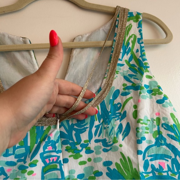 Lilly Pulitzer High Beams Shift Dress Size 8 **Flawed** See last pic - Picture 5 of 5